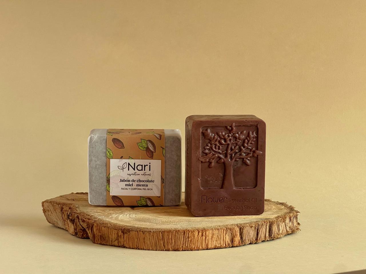 Jabón facial y corporal de Chocolate y Menta Nutrición Intensiva