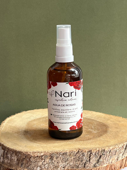 Agua Floral de Rosas Natural – Hidratante y Equilibrante