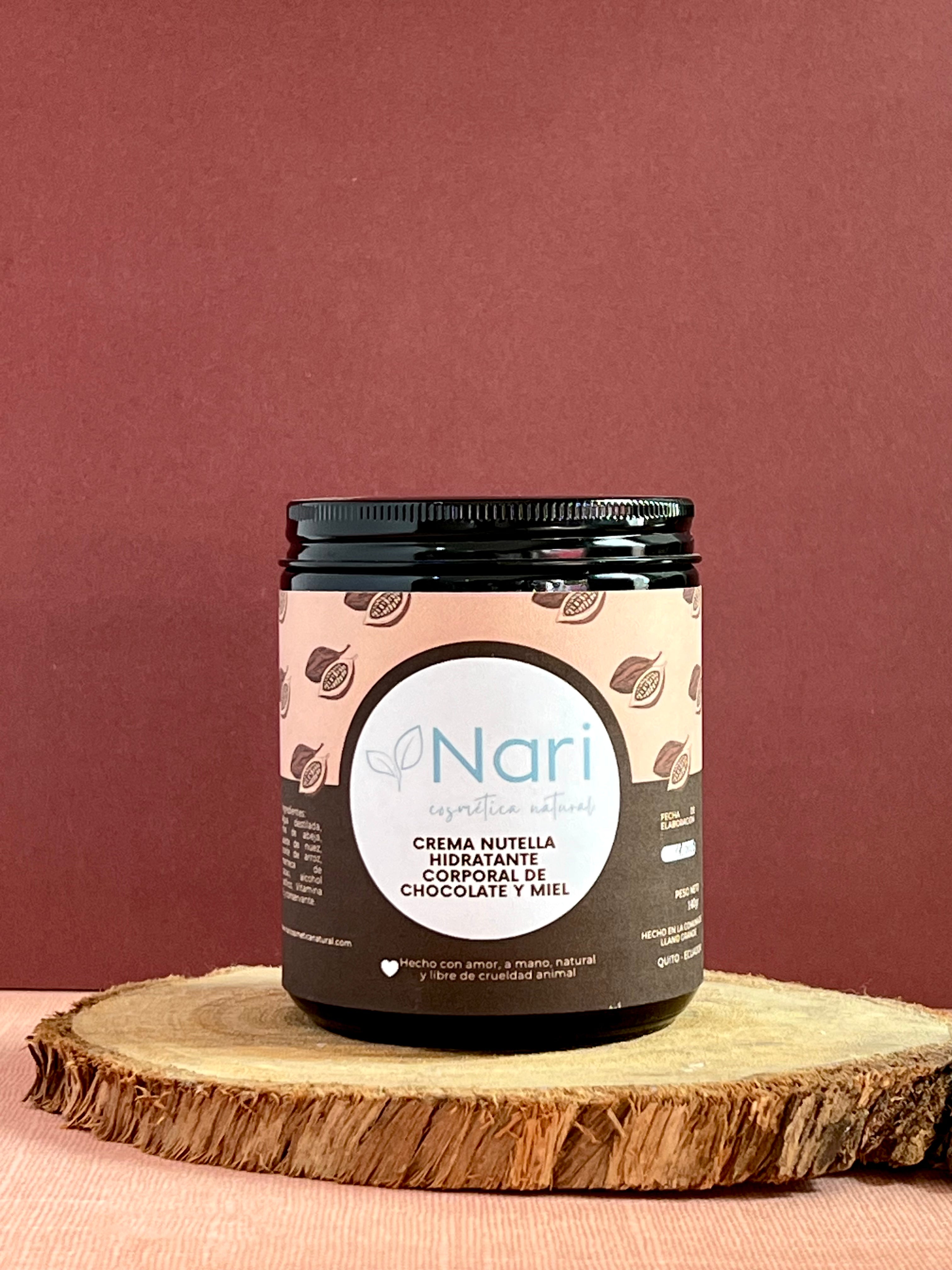 Crema Nutella Hidratante Corporal de Chocolate y Miel