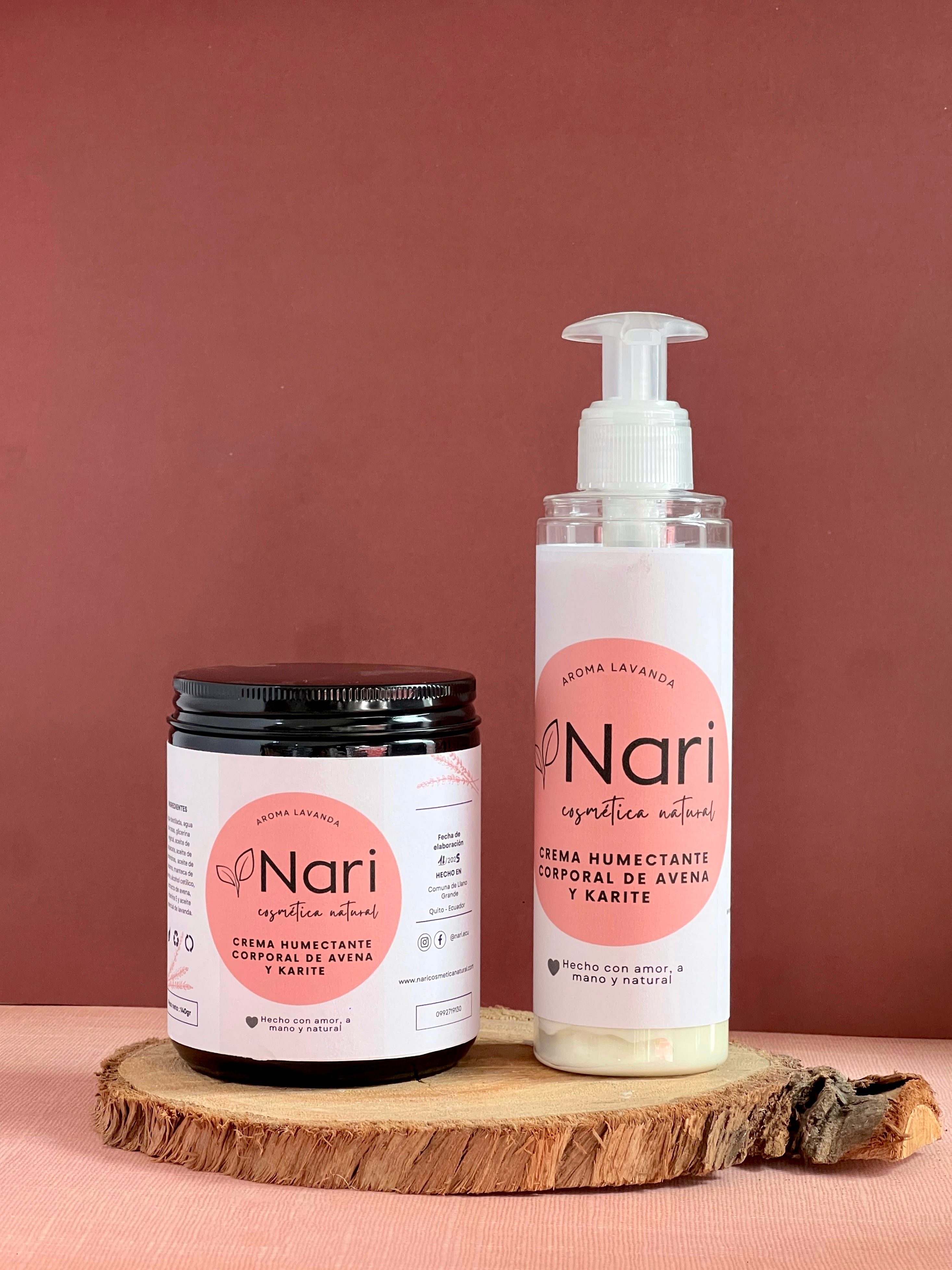 Crema Corporal Humectante de Avena, Aguacate y Karité