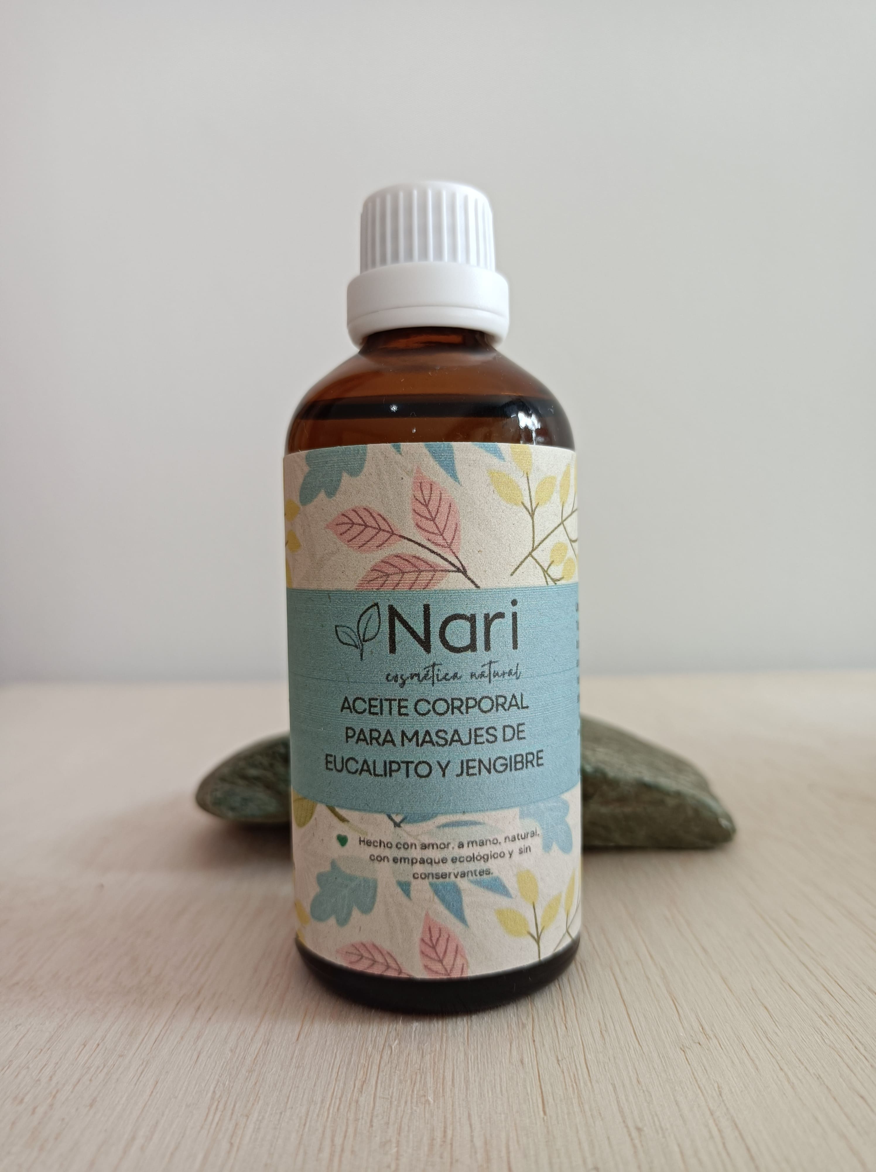 Aceite corporal para masajes Eucalipto y Jengibre