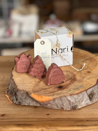 Jabones de corazon Mini – Edición Botánica