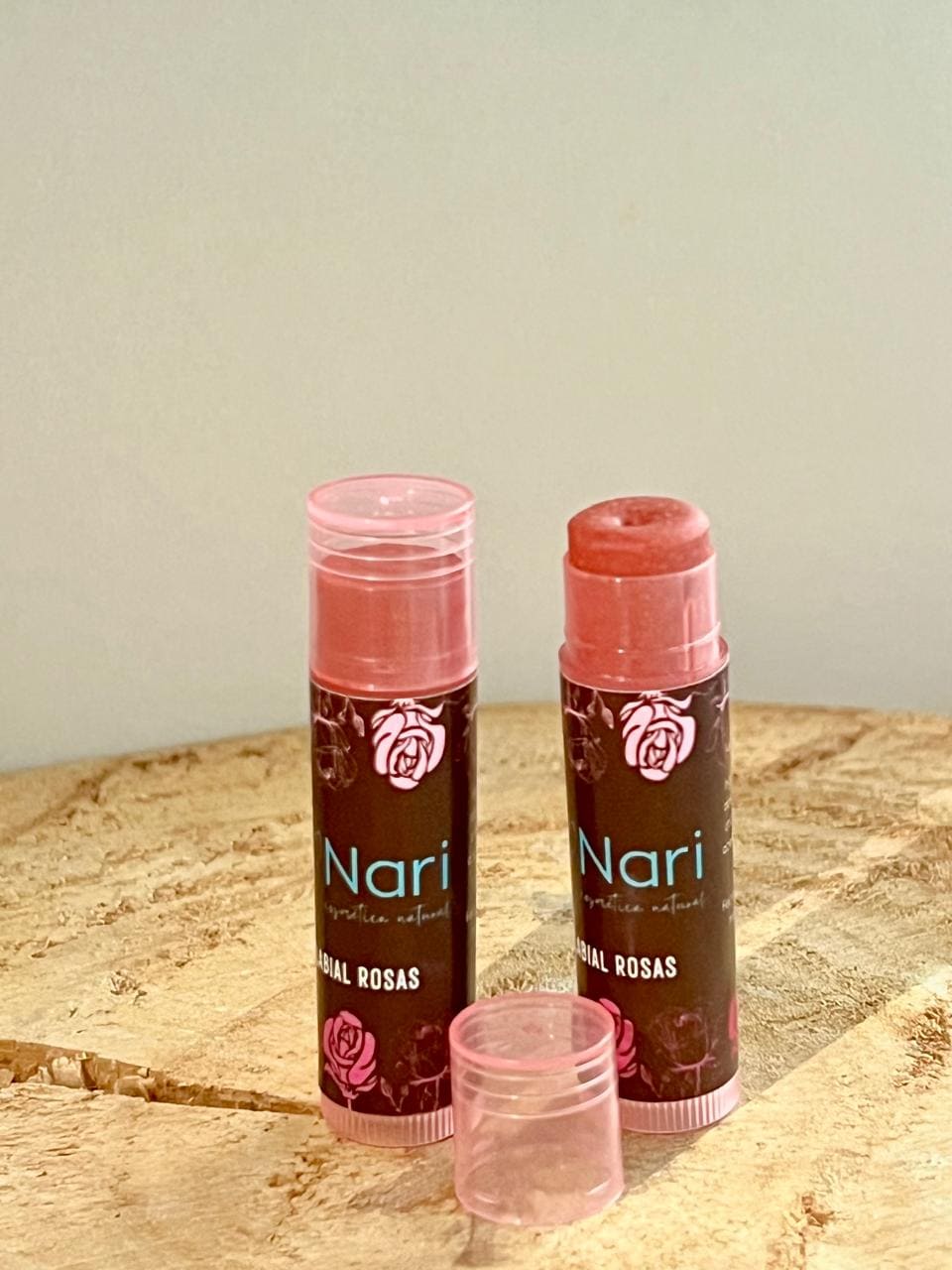 Bálsamo de Labios - Lipstik Natural de Rosas