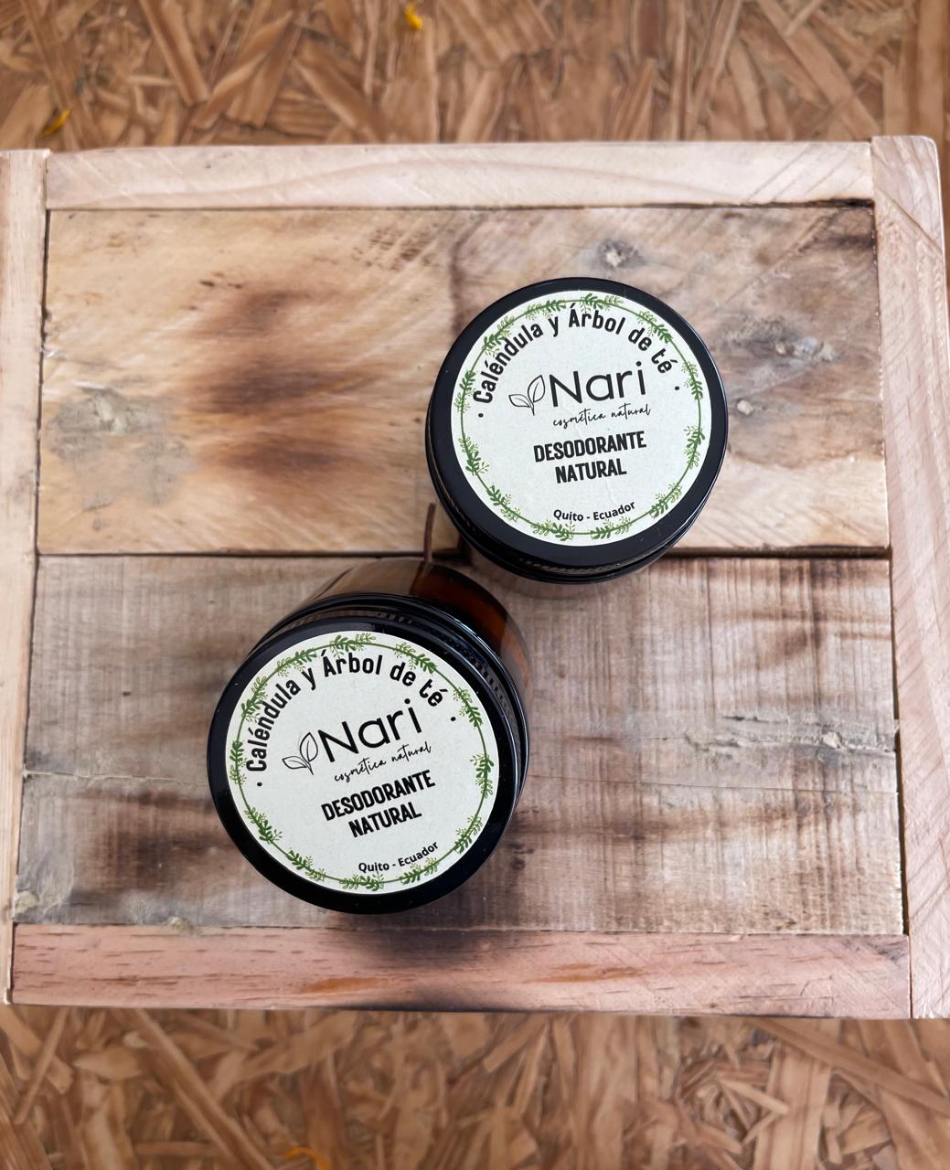 Desodorante Natural de caléndula y árbol de té