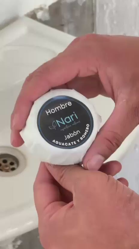 Jabón para Hombre de Romero & Arcilla Azul